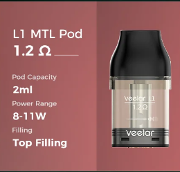 Картридж Veelar L1 Top filling 1.2ohm 2мл 1шт/3уп