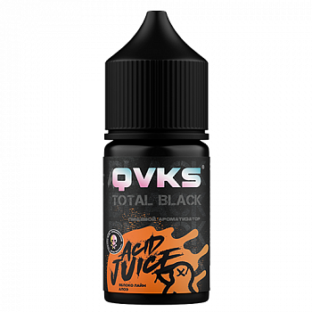 Купить Ароматизатор QVKS TOTAL BLACK KONSTRUKT "Яблоко Лайм Алоэ" (на 30мл) Ароматизатор QVKS TOTAL BLACK KONSTRUKT "Яблоко Лайм Алоэ" (на 30мл)