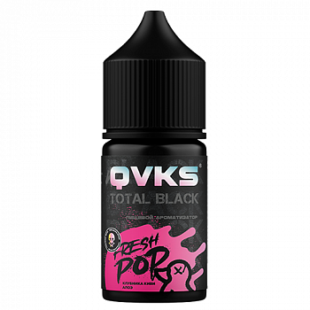 Купить Ароматизатор QVKS TOTAL BLACK KONSTRUKT "Персик Мята" (на 30мл) Ароматизатор QVKS TOTAL BLACK KONSTRUKT "Персик Мята" (на 30мл)